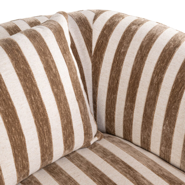 Lounge stoel Luxandra stripes sand