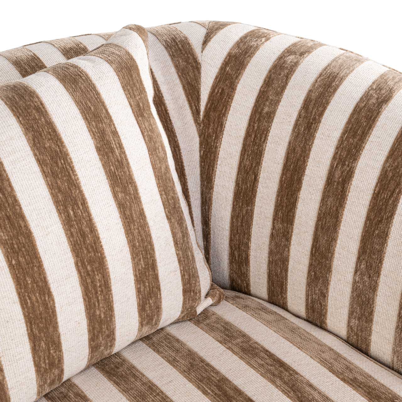 Lounge stoel Luxandra stripes sand - Afbeelding 8