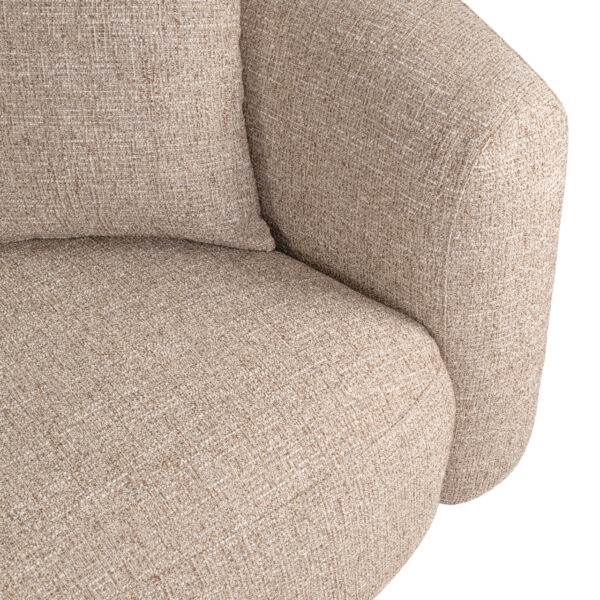 Bank Luxandra sand tweed fire retardant