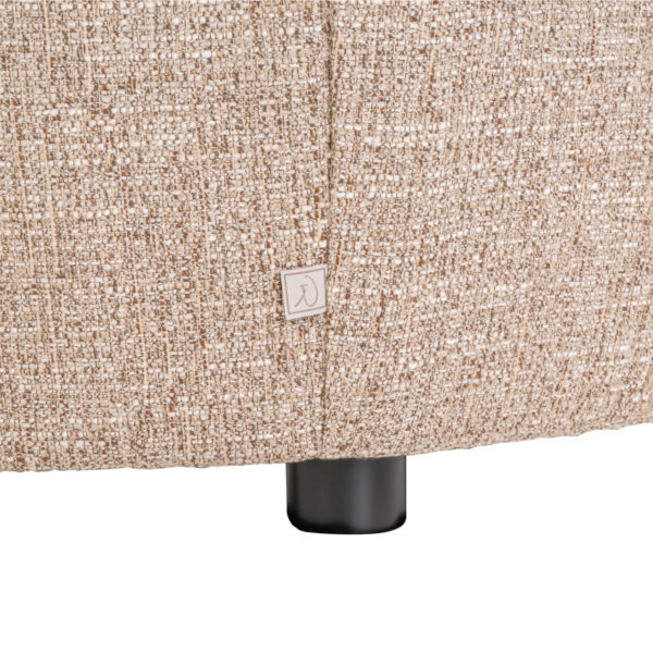 Lounge stoel Luxandra sand tweed fire retardant