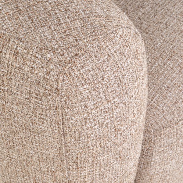 Lounge stoel Luxandra sand tweed fire retardant