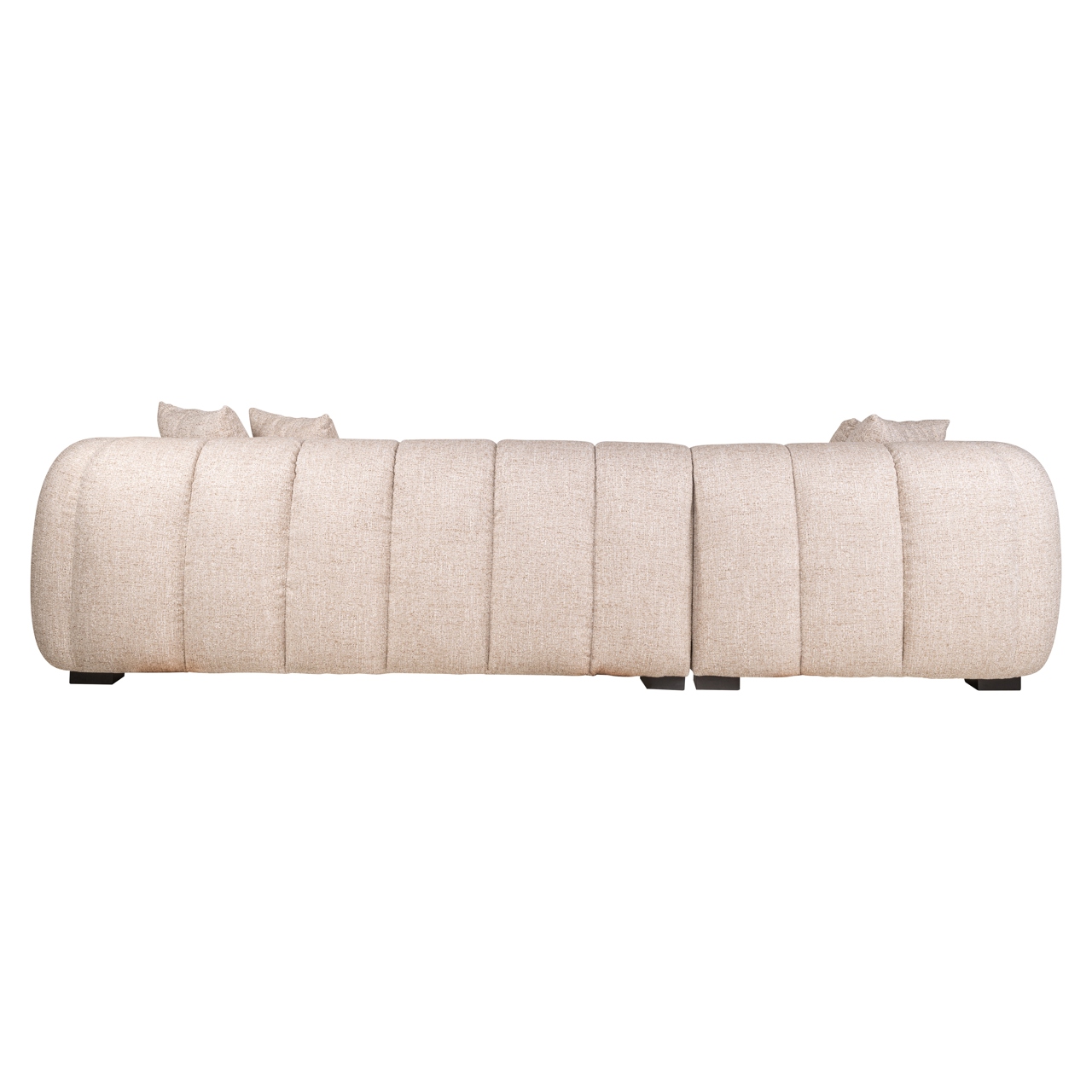 Bank Novaro cream tweed lounge left fire retardant - Afbeelding 4