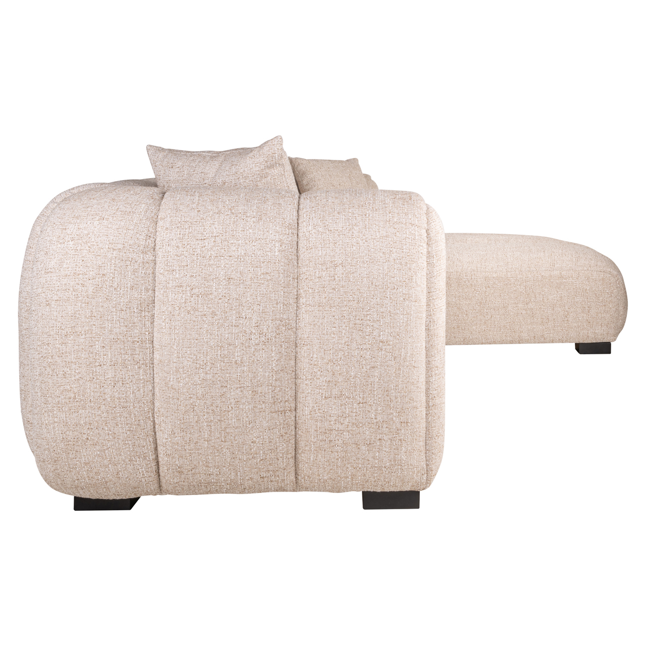 Bank Novaro cream tweed lounge right fire retardant - Afbeelding 3