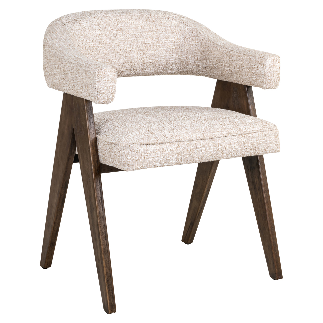 Eetkamerstoel Mori cream tweed fire retardant - Afbeelding 2