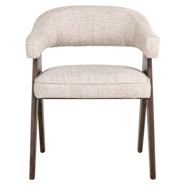 Eetkamerstoel Mori cream tweed fire retardant