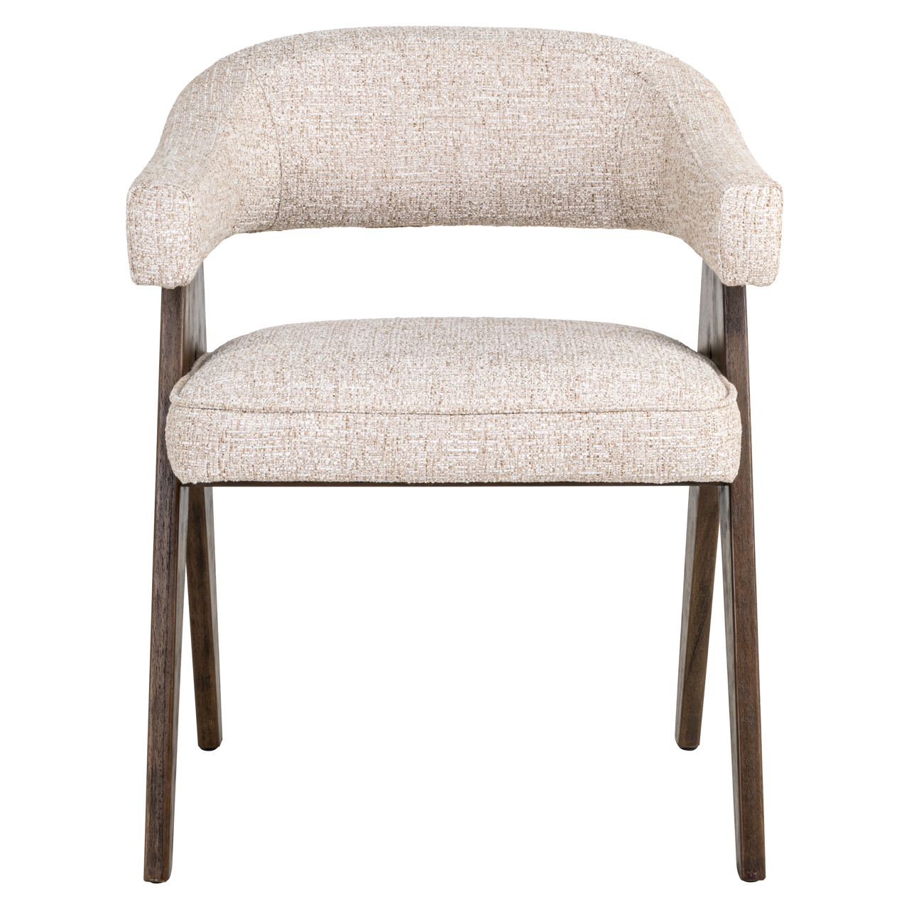 Eetkamerstoel Mori cream tweed fire retardant - Afbeelding 3