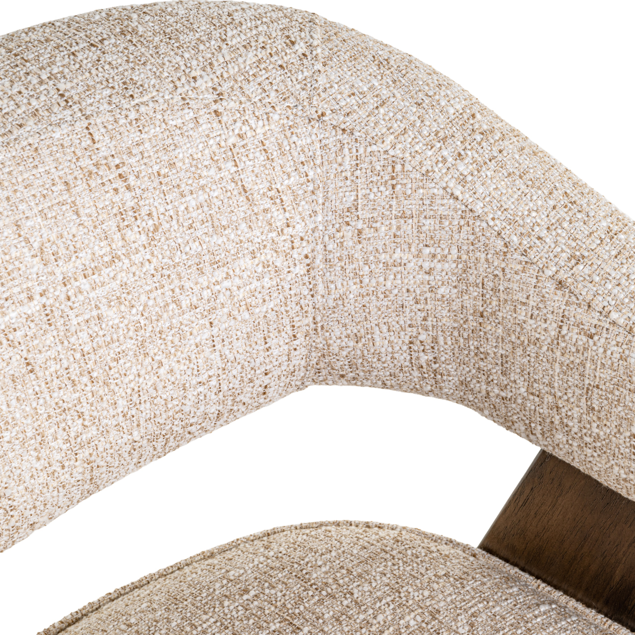 Eetkamerstoel Mori cream tweed fire retardant - Afbeelding 9