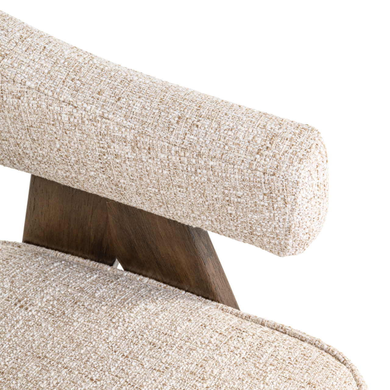 Eetkamerstoel Mori cream tweed fire retardant - Afbeelding 10
