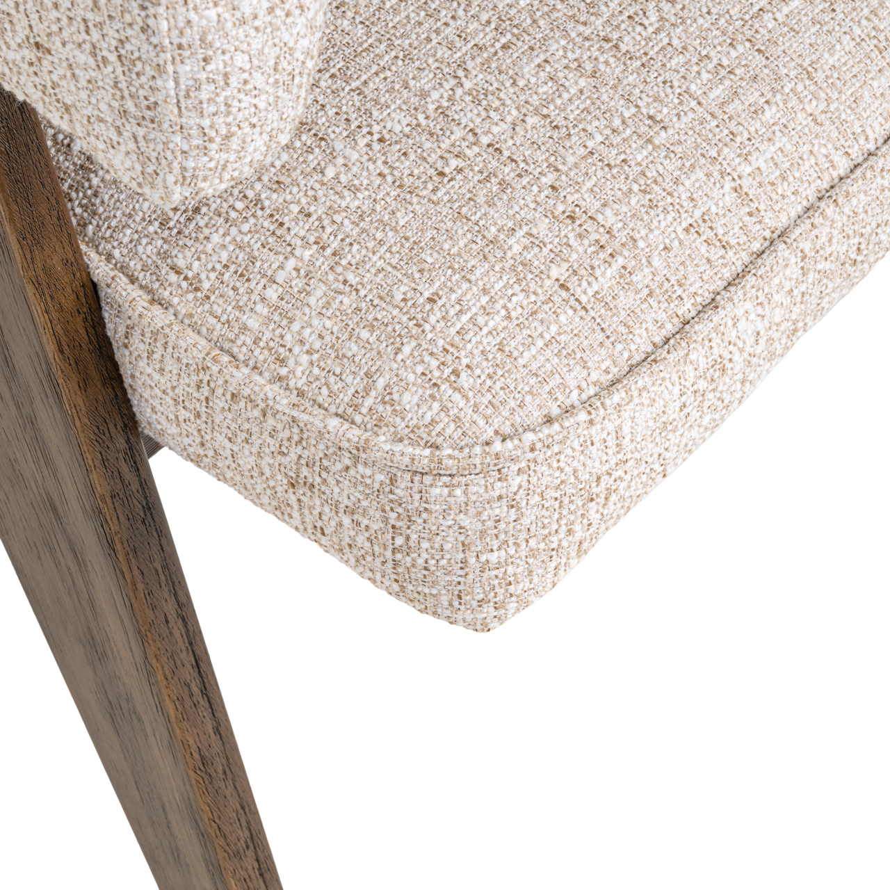 Eetkamerstoel Mori cream tweed fire retardant - Afbeelding 11