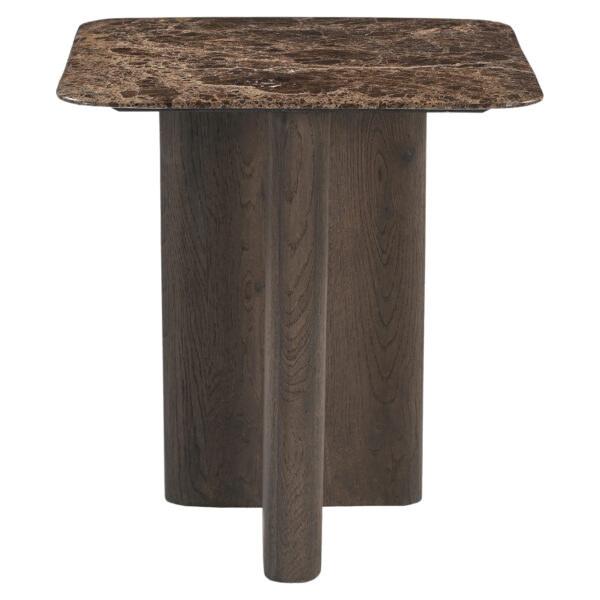 Bijzettafel Castello Smoked charchoal marble top