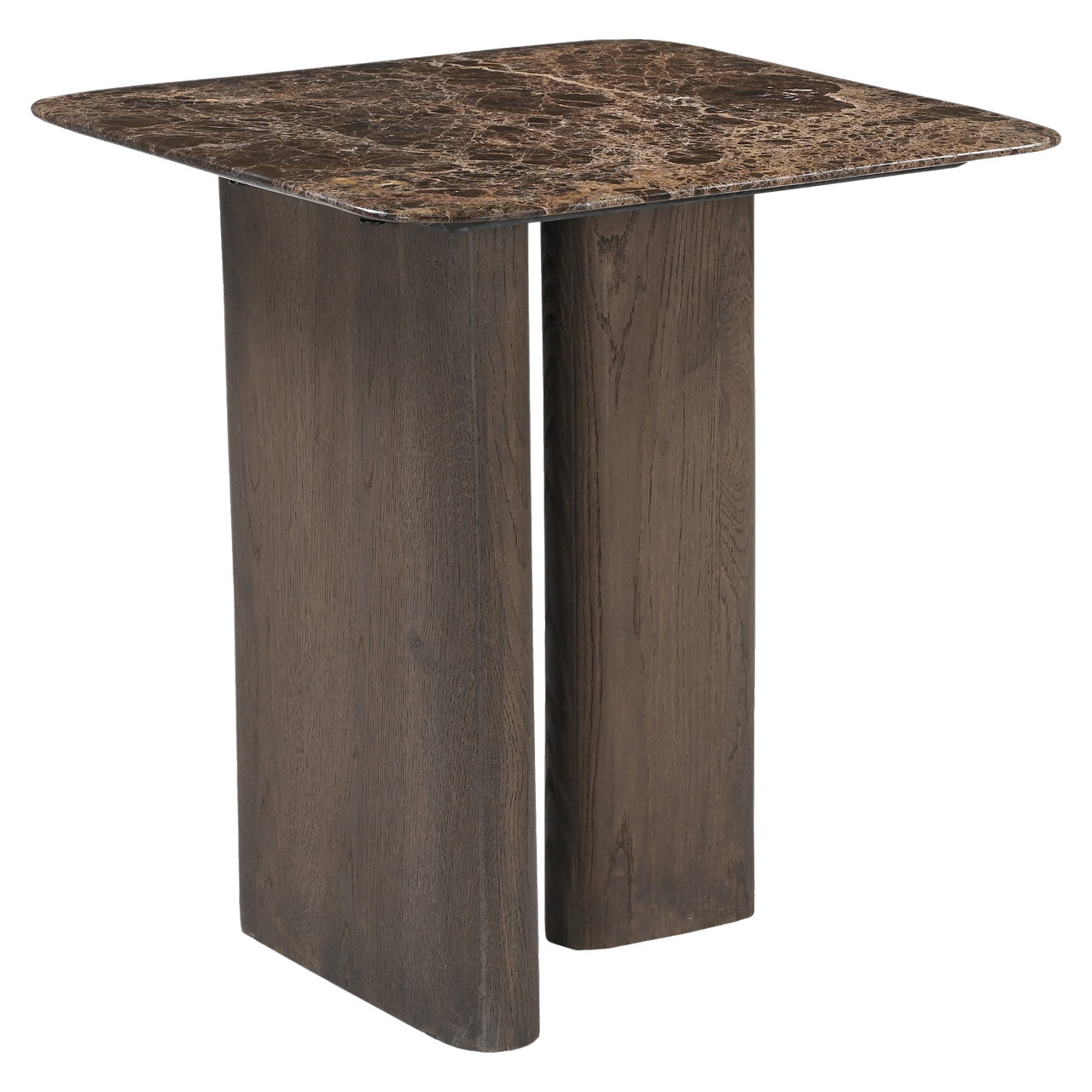 Bijzettafel Castello Smoked charchoal marble top