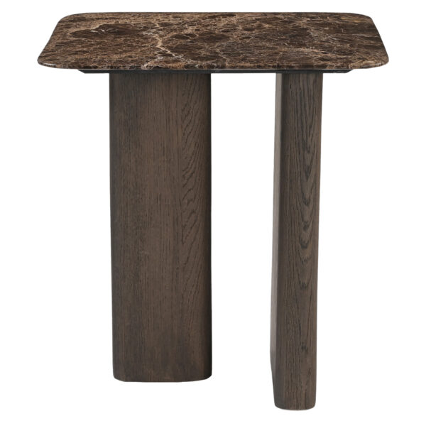 Bijzettafel Castello Smoked charchoal marble top