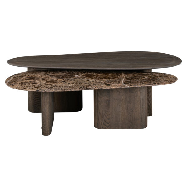 Salontafel Castello Smoked charchoal (Set of 2)