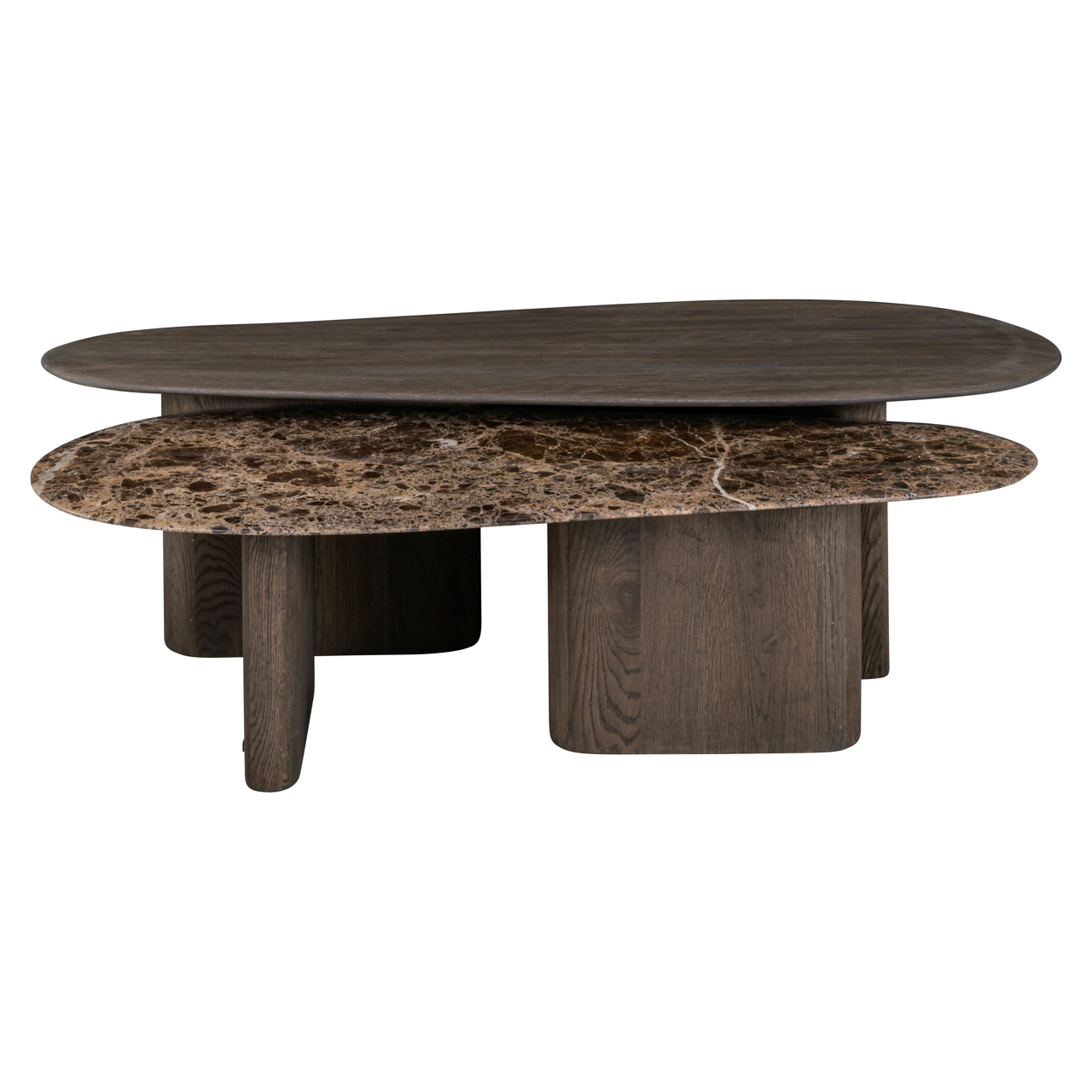 Salontafel Castello Smoked charchoal (Set of 2) - Afbeelding 2