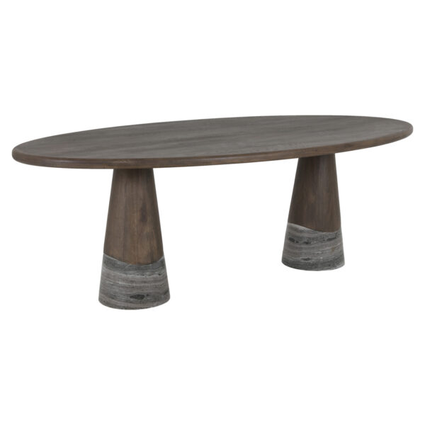 Eettafel Harper Smoked charchoal