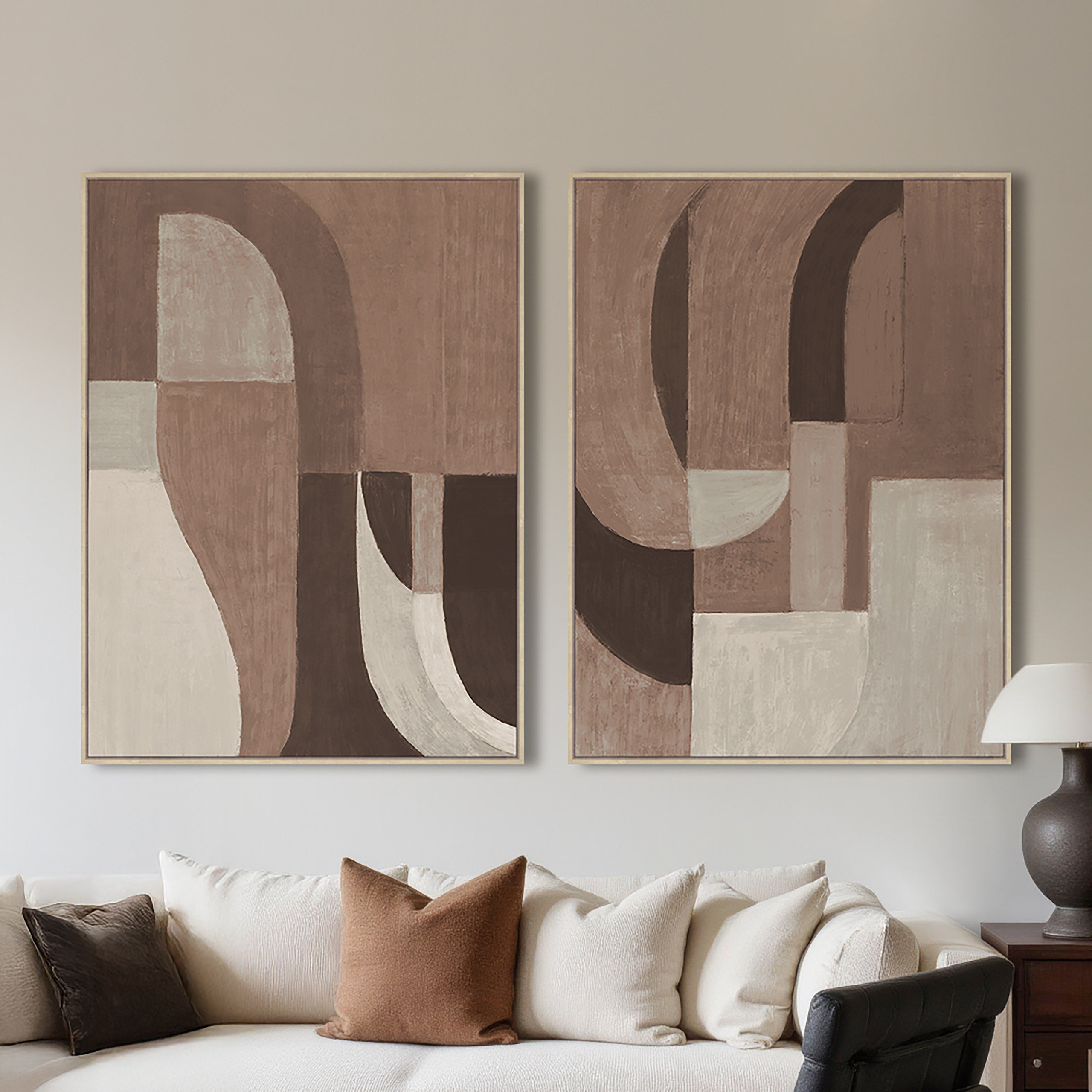 Wall art Tatu left brown - Afbeelding 7