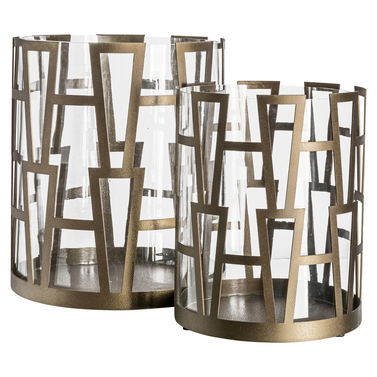 Windlicht Shandy brass antique big - Afbeelding 3