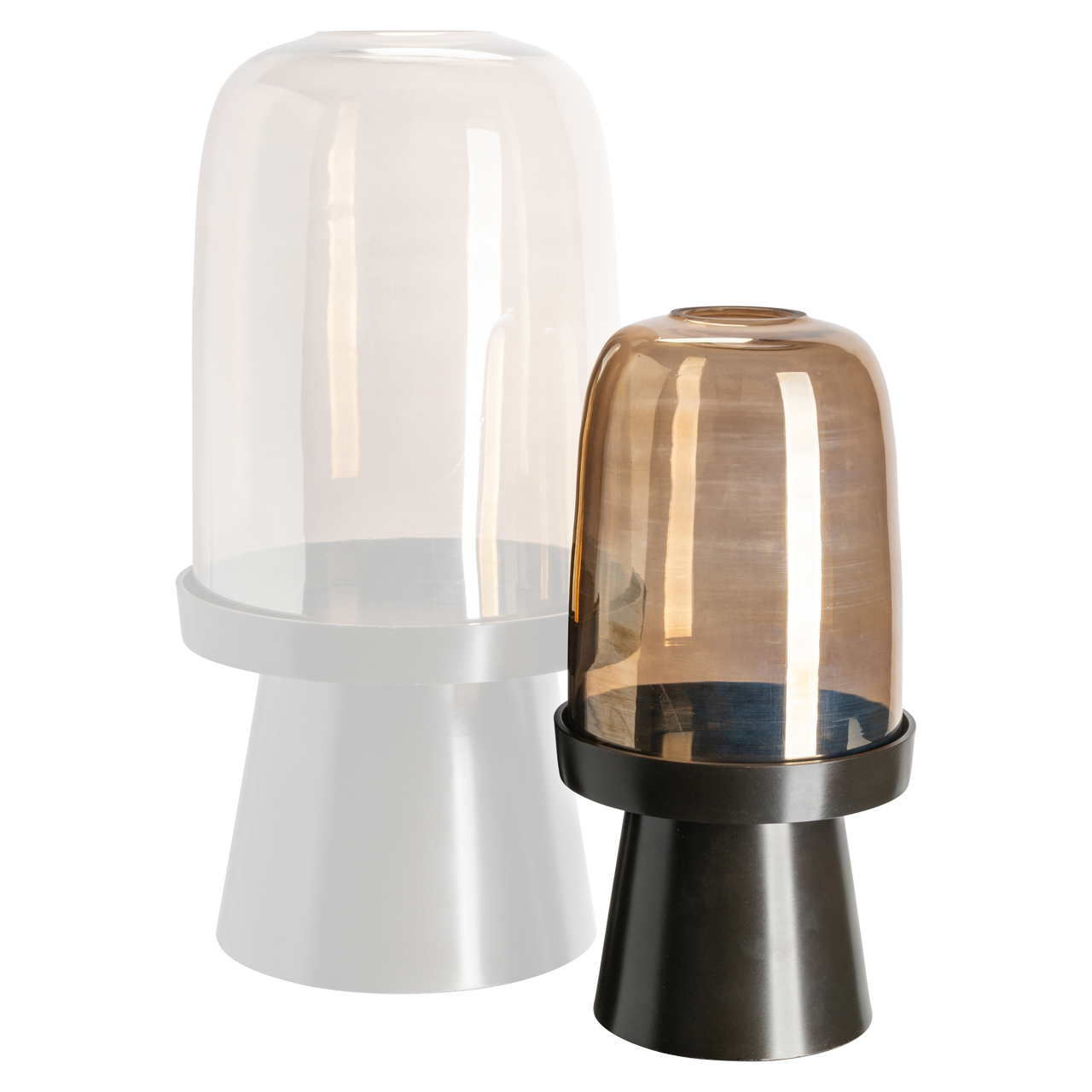 Windlicht Kate walnut small - Afbeelding 2