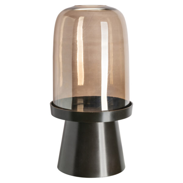 Windlicht Meave walnut large