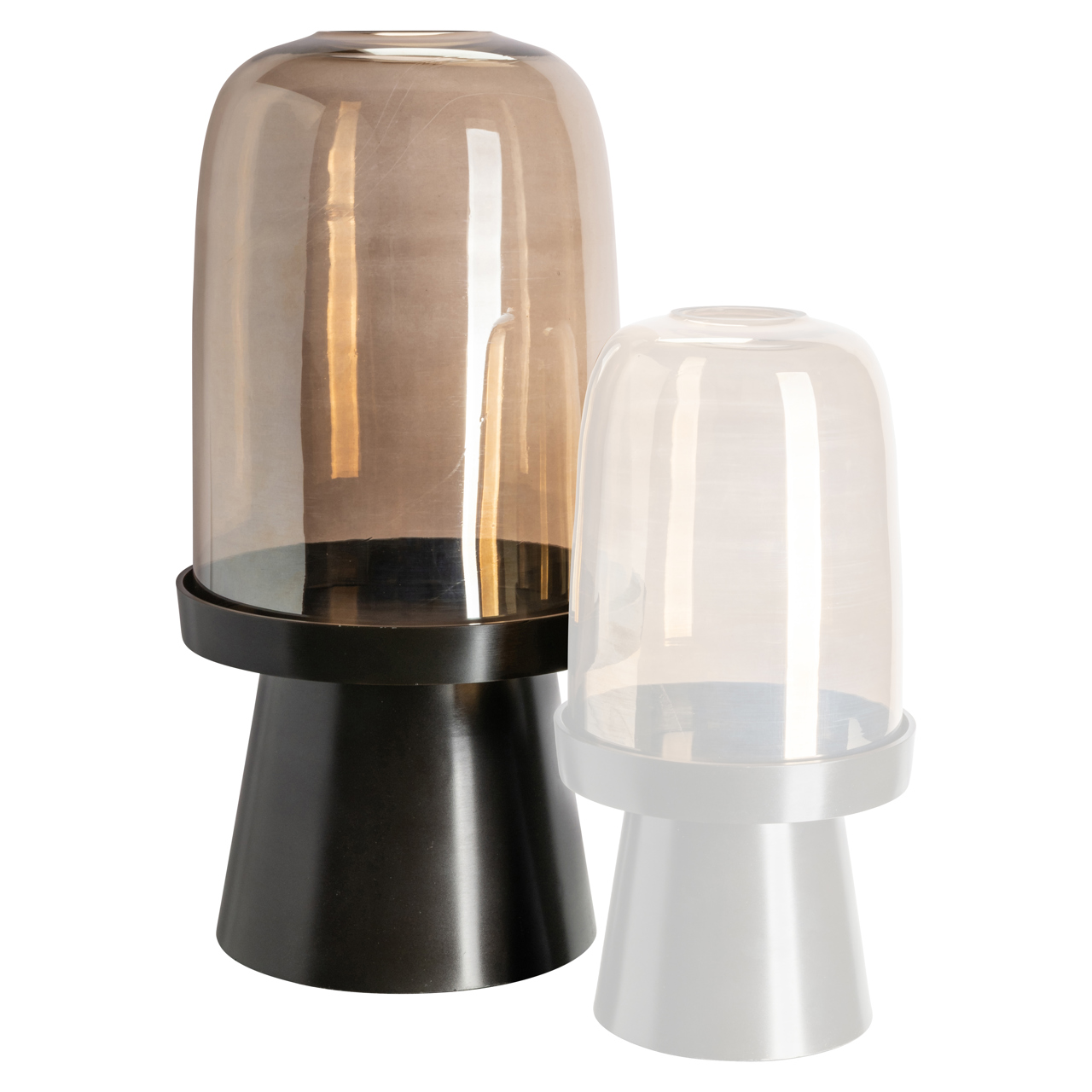Windlicht Meave walnut large - Afbeelding 2