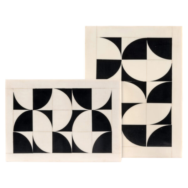 Opbergdoos Flake white (Set of 2)