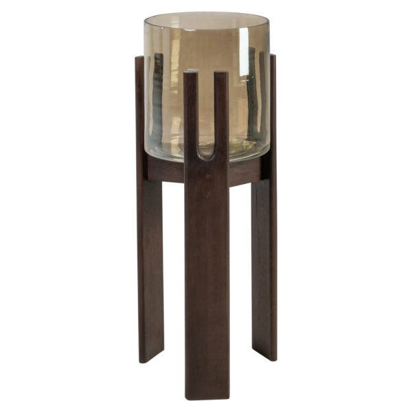 Windlicht Paige walnut small