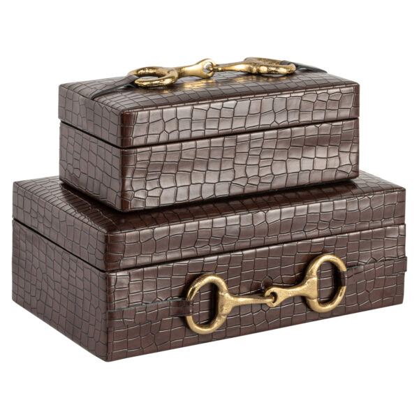 Opbergdoos Rex dark brown small