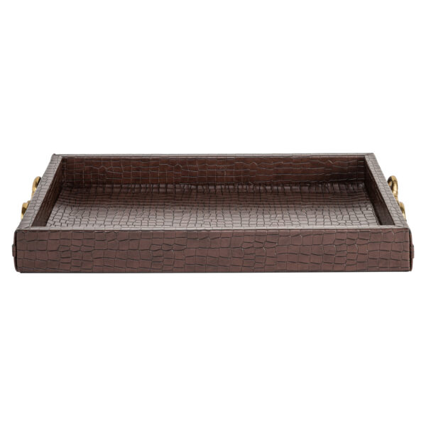 Dienblad Banks dark brown