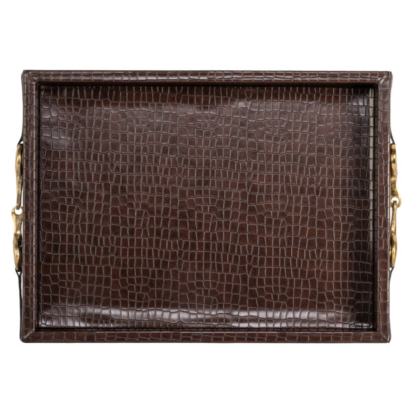 Dienblad Banks dark brown