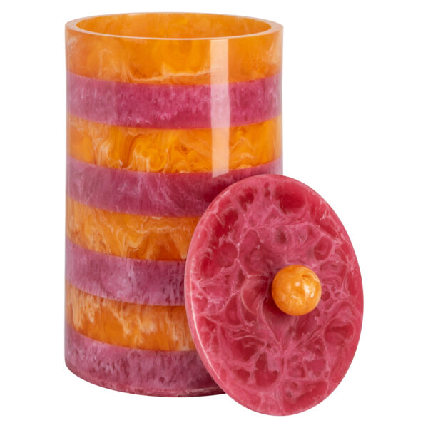 Opbergdoos Lilybelle pink/orange storage jar small