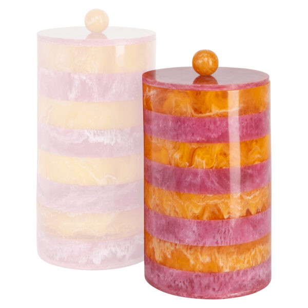 Opbergdoos Lilybelle pink/orange storage jar small