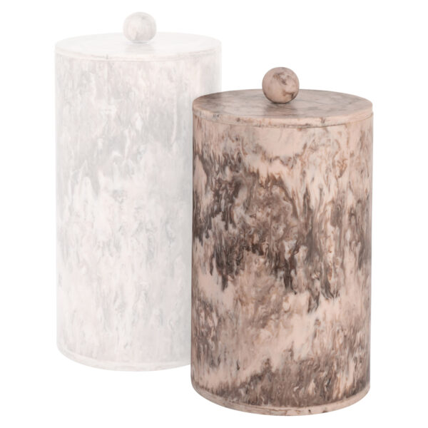 Opbergdoos Rosaline chocolat brown storage jar small