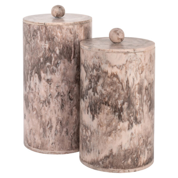 Opbergdoos Rosaline chocolat brown storage jar small