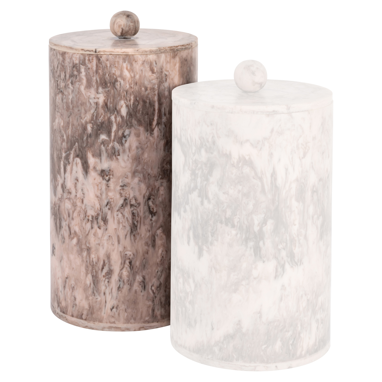 Opbergdoos Rosaline chocolat brown storage jar large - Afbeelding 2