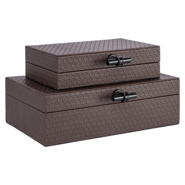 Opbergdoos Billie dark brown large