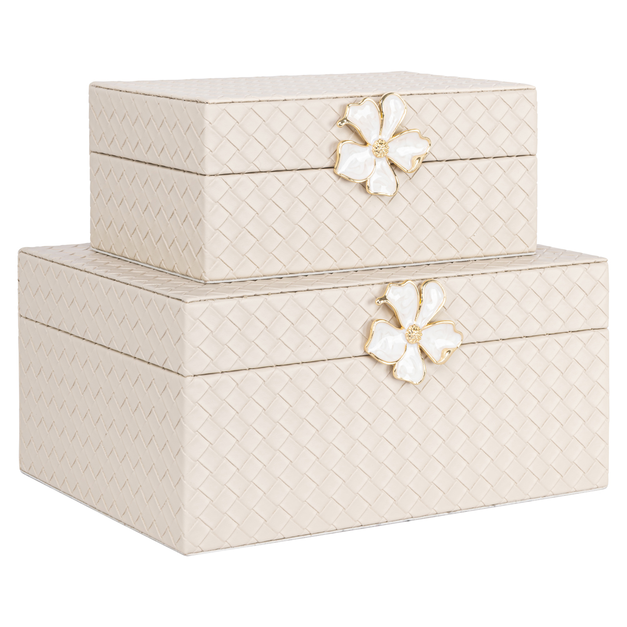 Opbergdoos Lillie ivory large - Afbeelding 7