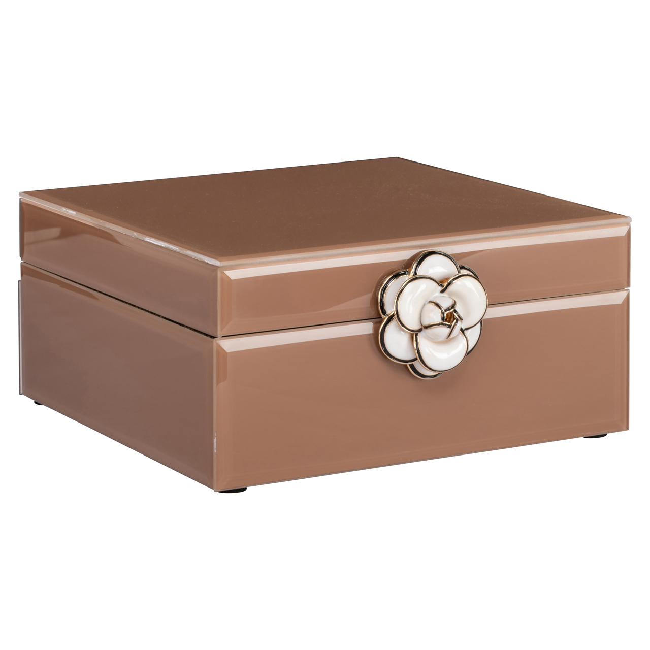 Opbergdoos Floral brown small