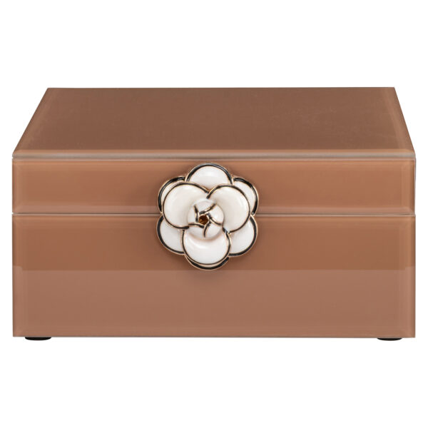 Opbergdoos Floral brown small