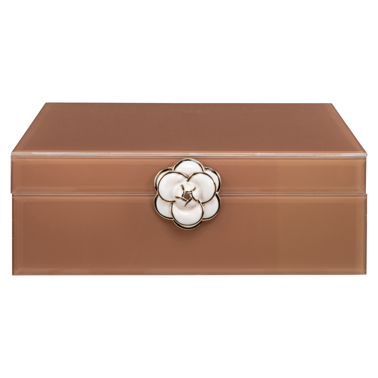 Opbergdoos Floral brown large - Afbeelding 3