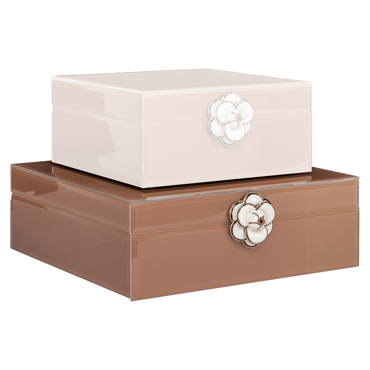 Opbergdoos Floral brown large - Afbeelding 5