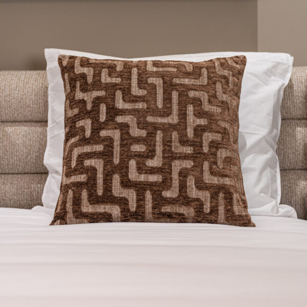 Kussen Ivy brown labyrinth