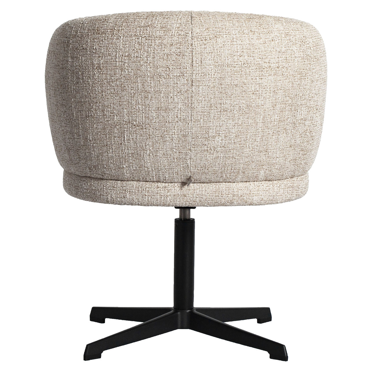 Eetkamerstoel Dinan cream tweed fire retardant - swivel - Afbeelding 5