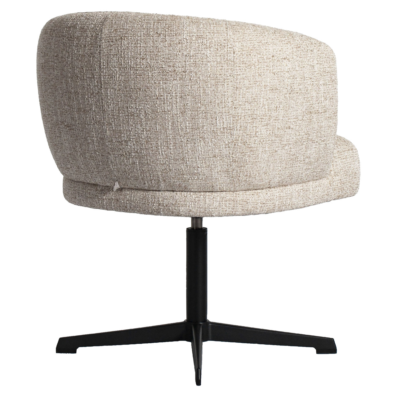 Eetkamerstoel Dinan cream tweed fire retardant - swivel - Afbeelding 6