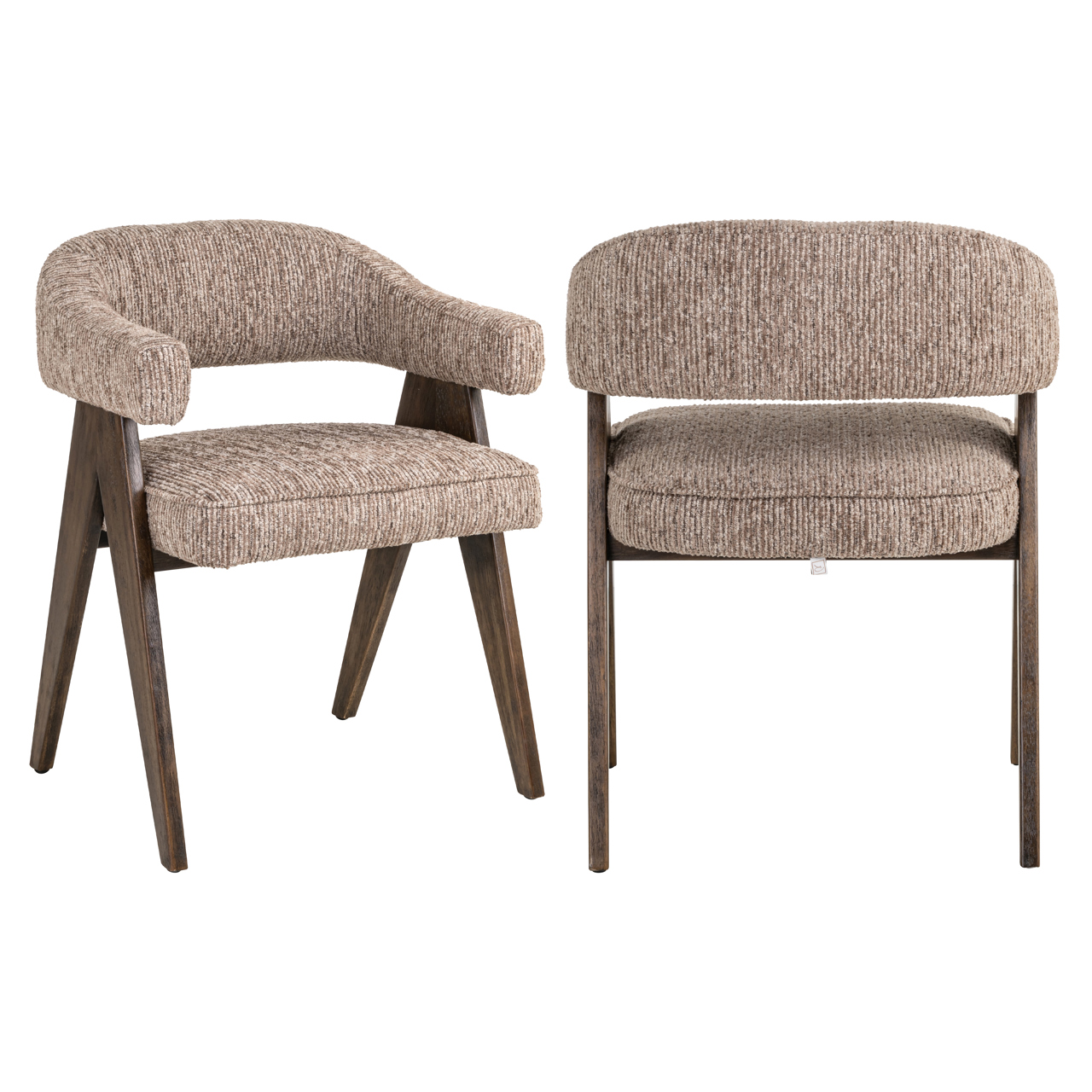 Eetkamerstoel Mori mocca linear fire retardant