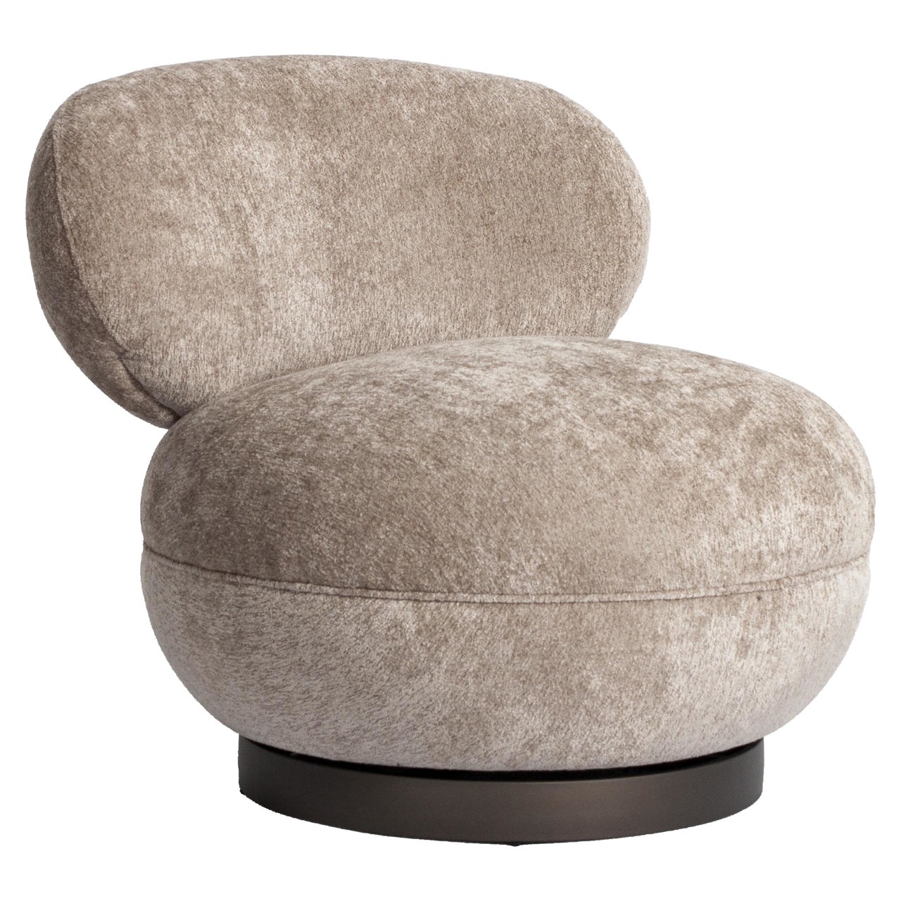 Lounge stoel Jace be easy sand swivel fire retardant - Afbeelding 2
