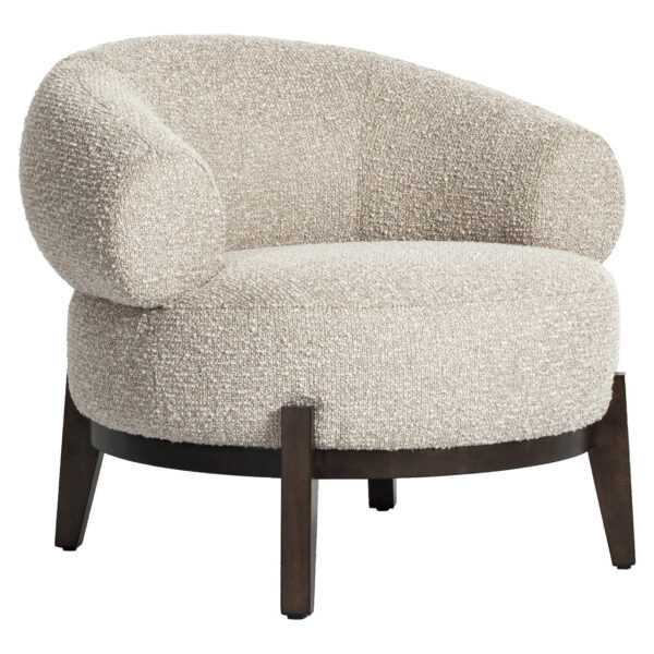 Lounge stoel Montana natural chunky fire retardant