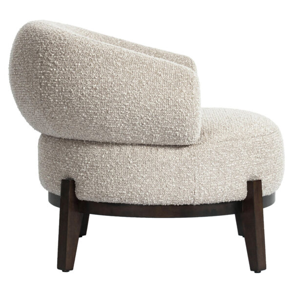 Lounge stoel Montana natural chunky fire retardant