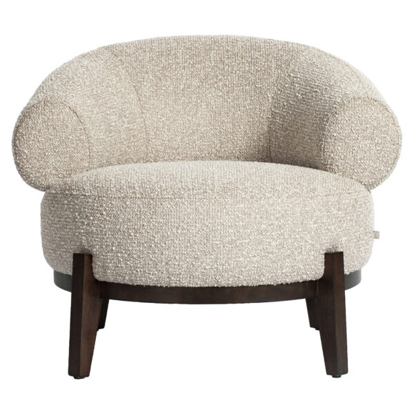 Lounge stoel Montana natural chunky fire retardant