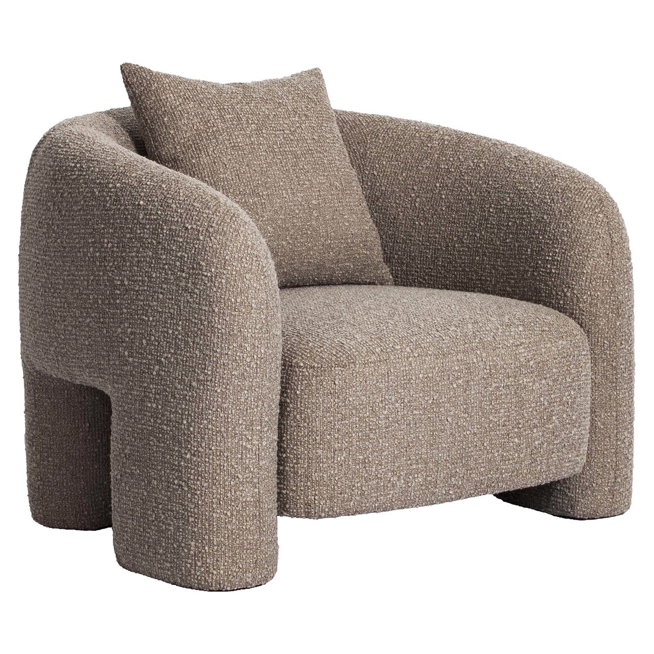 Lounge stoel Tuscany mocca chunky - Afbeelding 2
