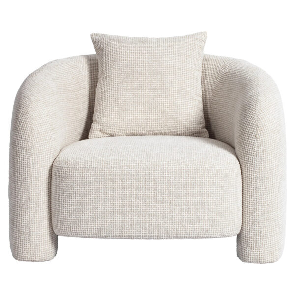 Lounge stoel Tuscany beige blockweave